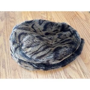 Women’s Steven b Leopard Print Faux Fur Hat5